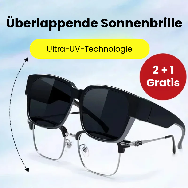 Überlappende Sonnenbrille
